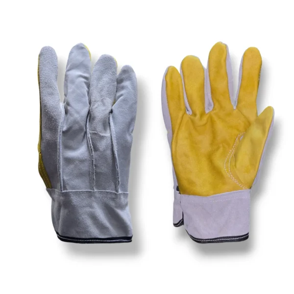 Guante carnaza con piel de res