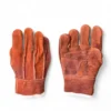 Guantes de carnaza de primera en color rojo