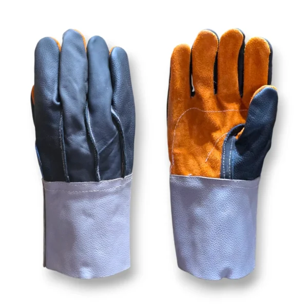 Guante Largo de Carnaza y Piel Sintética